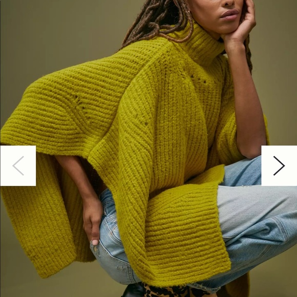 Anthropologie Sweaters - NWT Anthropologie Ribbed Knit Poncho